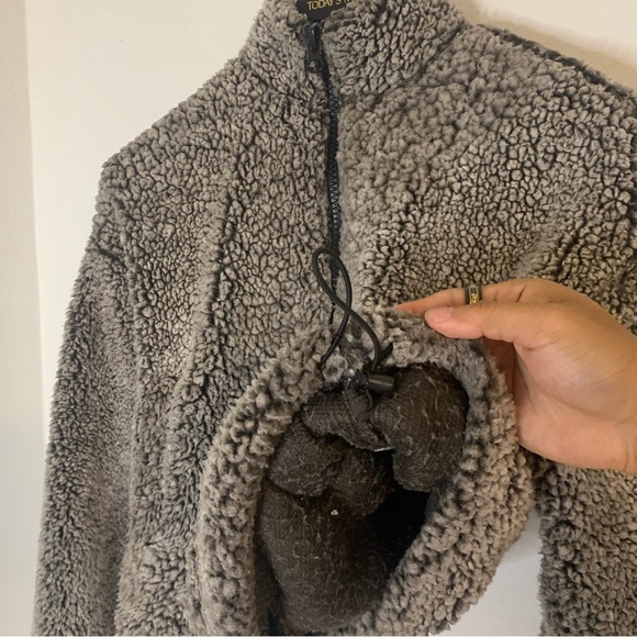 Garage brown Teddy jacket - Picture 9 of 9